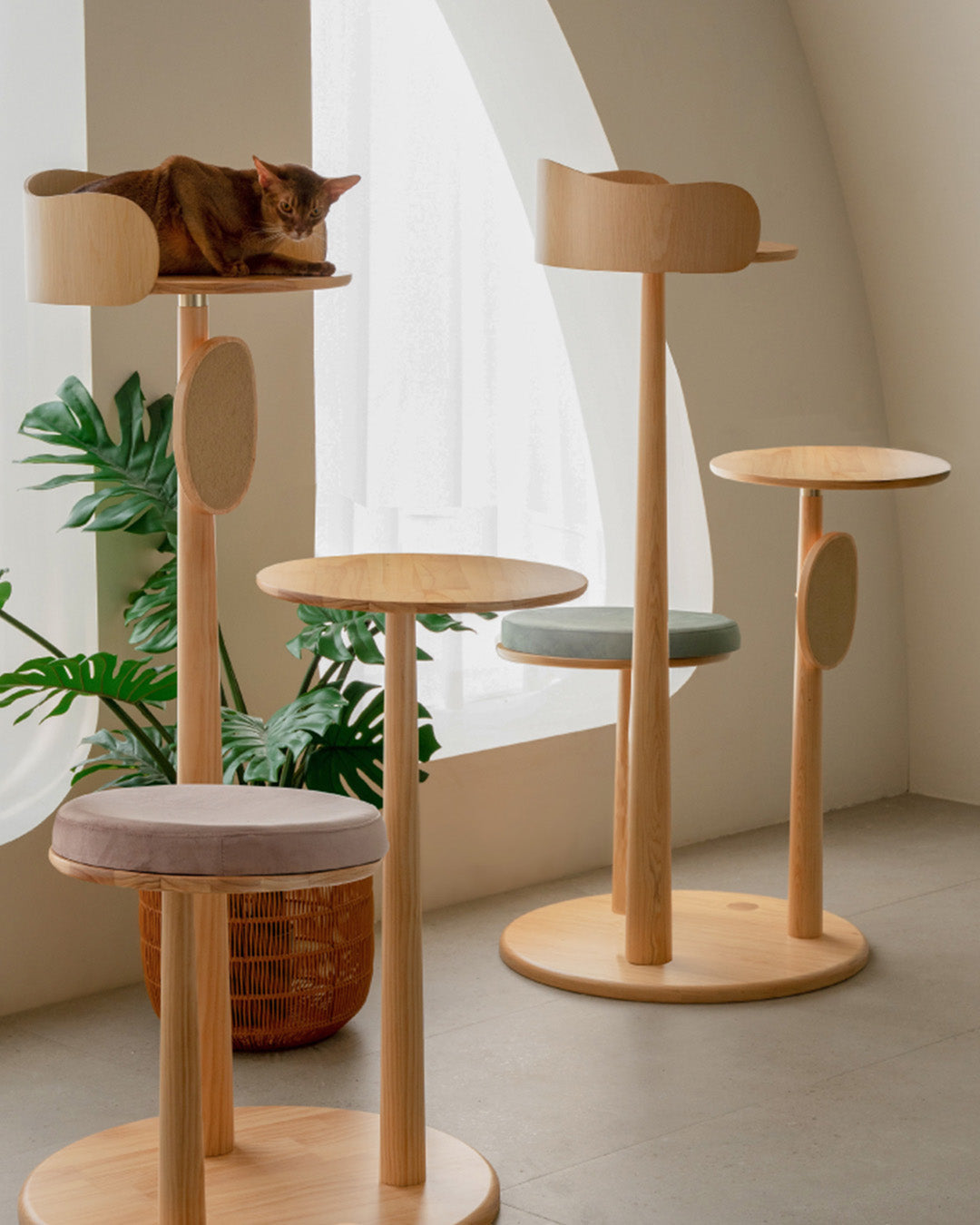 Natural Elegance Mushroom Cat Tree - Pawscode